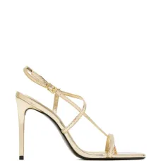 Металлические сандалии цвета лазури Металлические сандалии цвета лазури