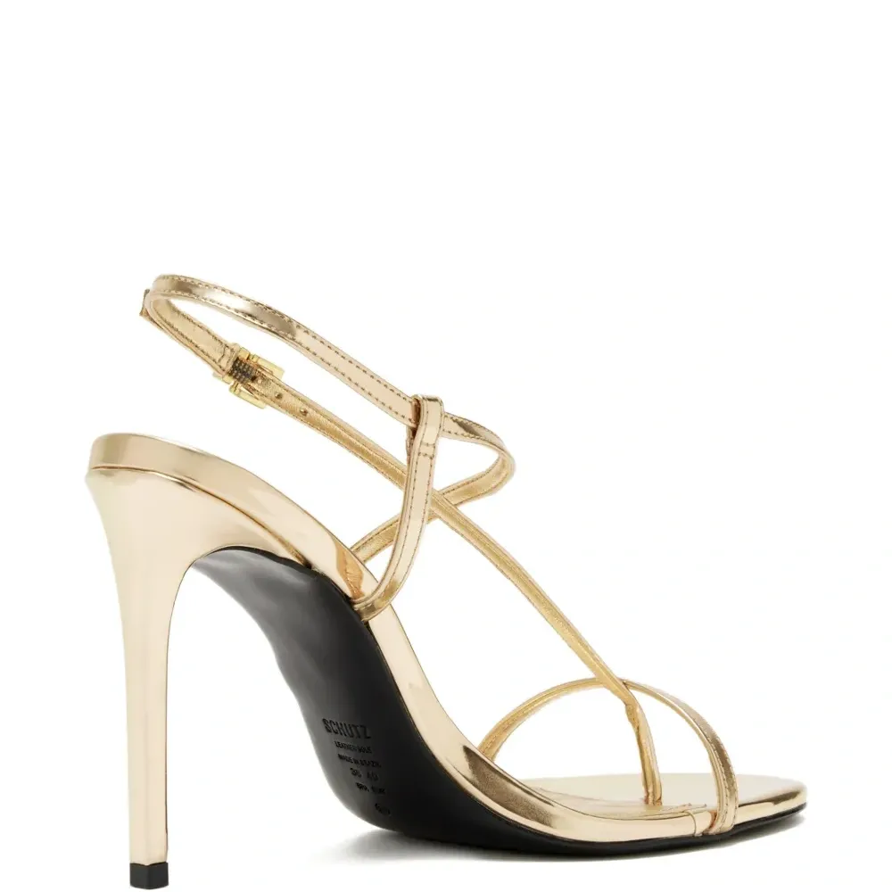 Металлические сандалии цвета лазури