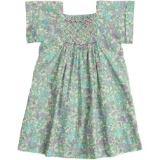 Платье с цветочным принтом и присборкой