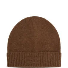 Вязаная шапка в рубчик