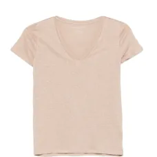 Футболка с короткими рукавами и V-образным вырезом