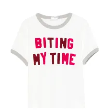 Футболка Itty Bitty Ringer с принтом-буквами