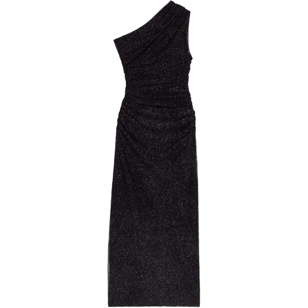 Асимметричное миди-платье