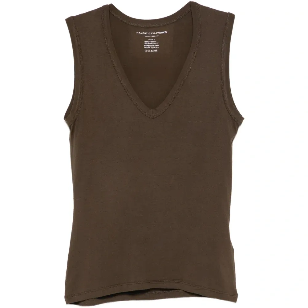 Топ-майка с V-образным вырезом