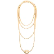 Ожерелья золотистого цвета