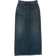 Макси-юбка с нашивкой-логотипом