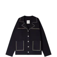 Кардиган с украшением в виде заклёпок