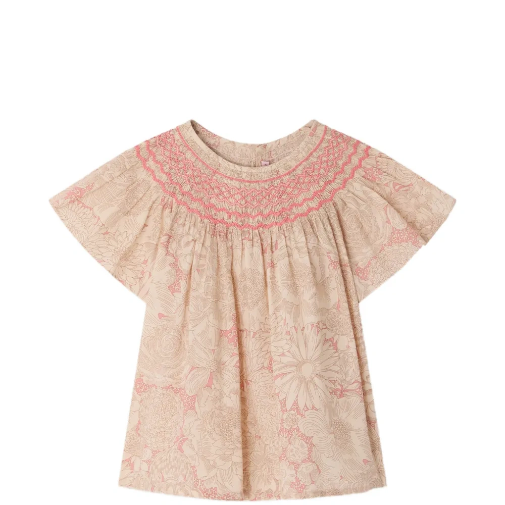 Блузка Adelice с цветочным принтом и эффектом смок.