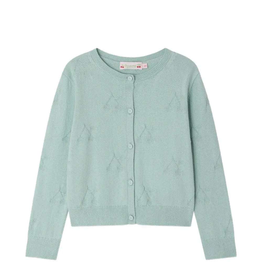 Кардиган с вишнёвым принтом