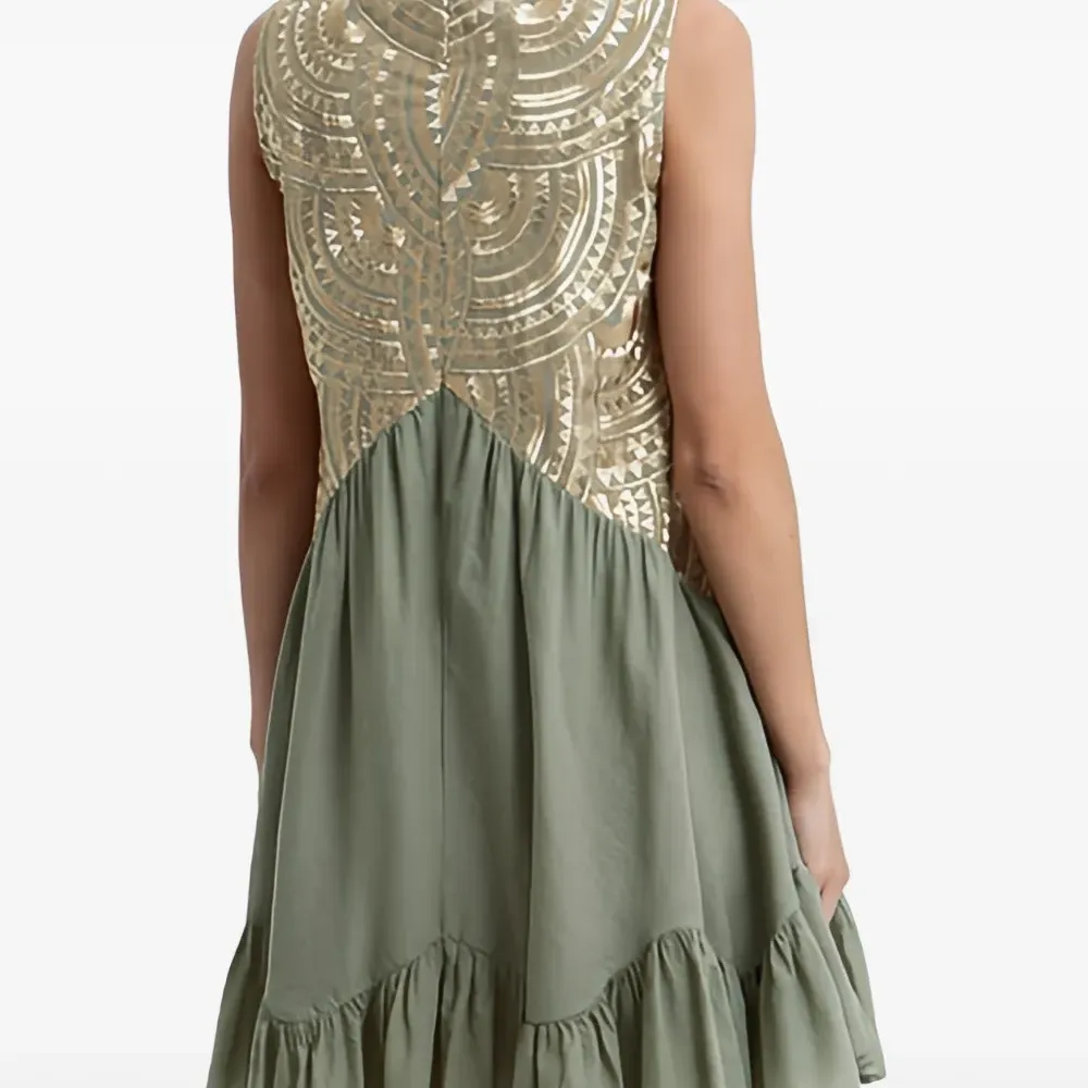 Мини-платье с геометрическим узором