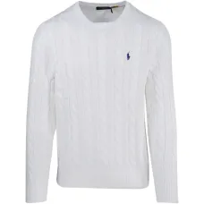 Трикотажный свитер с круглым вырезом