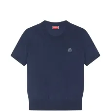 Футболка с короткими рукавами и значком-цветком Футболка с короткими рукавами и значком-цветком