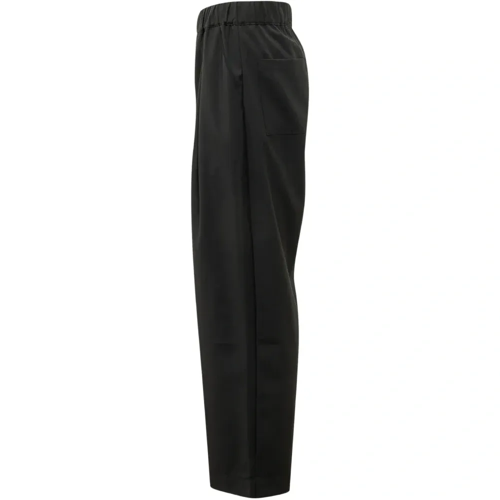 Брюки с нашивкой-логотипом