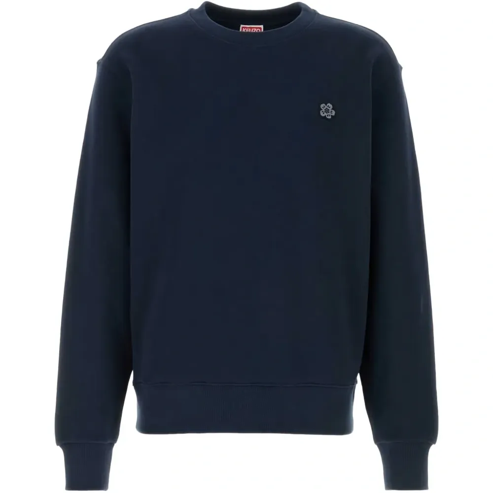 Хлопковый свитшот с круглым вырезом