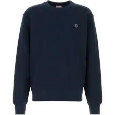 Хлопковый свитшот с круглым вырезом