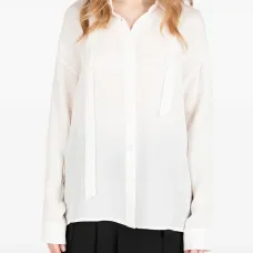 Шёлковая рубашка с завязкой Шёлковая рубашка с завязкой