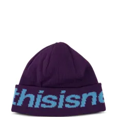 Шапка-бини с интарсией логотипа