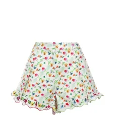 Шорты Vela с цветочным принтом и фигурным краем