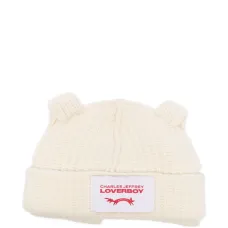 Шапка-бини с логотипом у уха