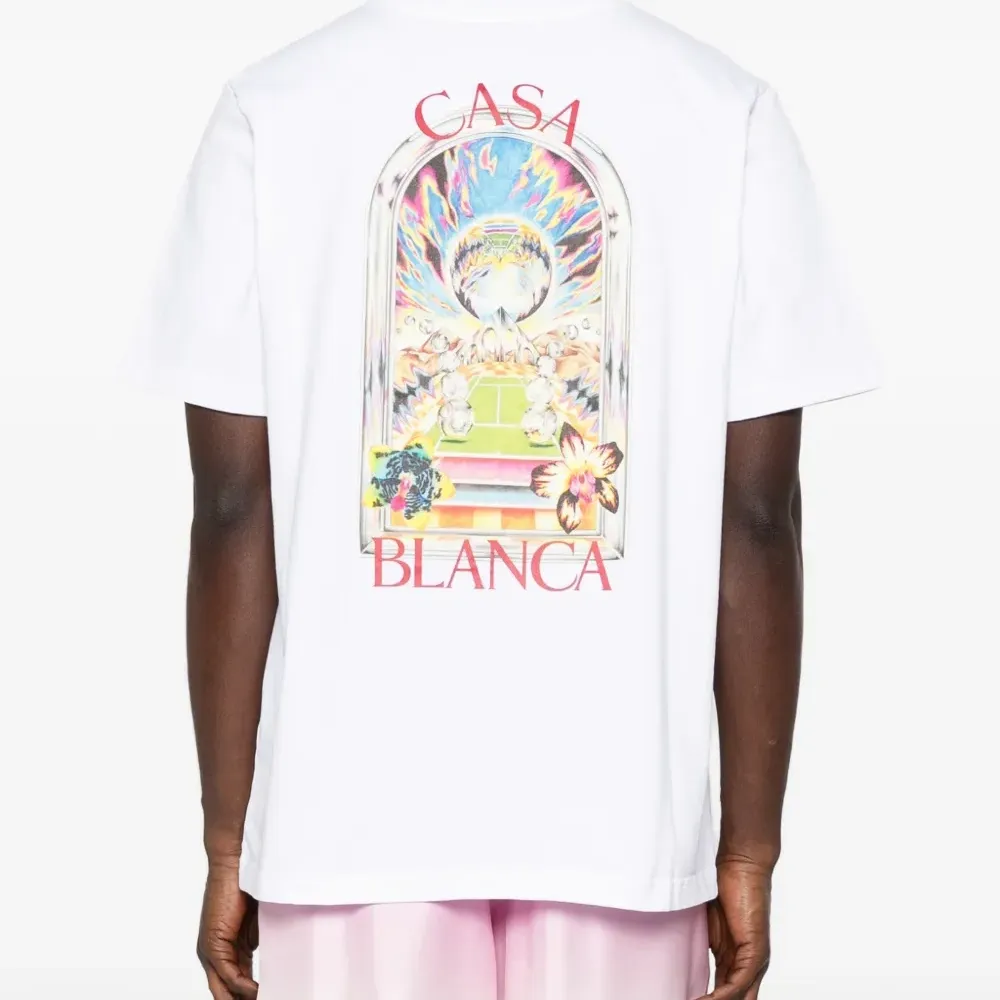 Футболка с теннисным пейзажем