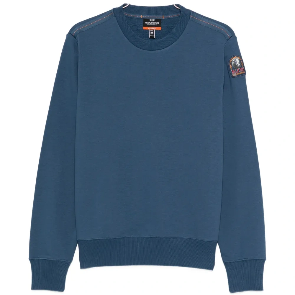 Свитшот с нашивкой и круглым вырезом