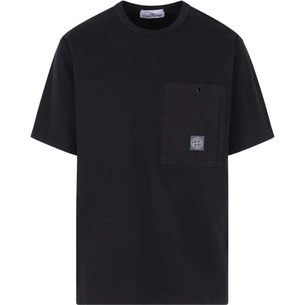 Футболка с логотипом-компасом и нагрудным карманом