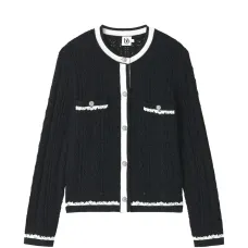 Кардиган с контрастной отделкой