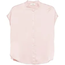 Рубашка с воротником-стойкой