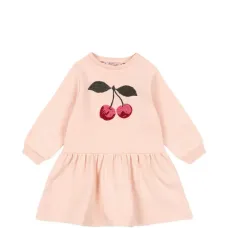 Платье с вишневой аппликацией