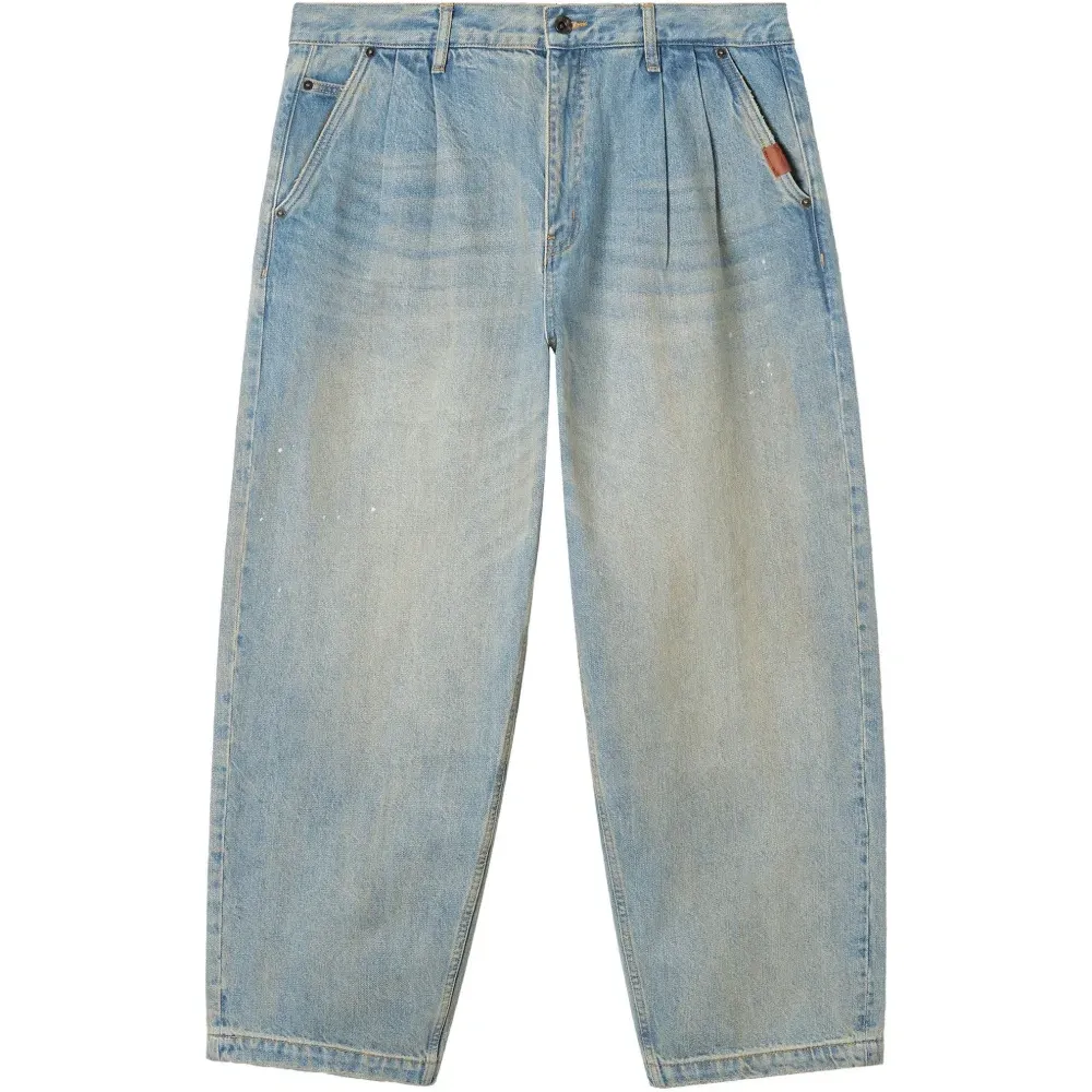 Плиссированные джинсы