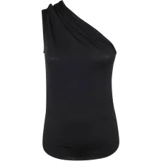 Топ на одно плечо с драпировкой