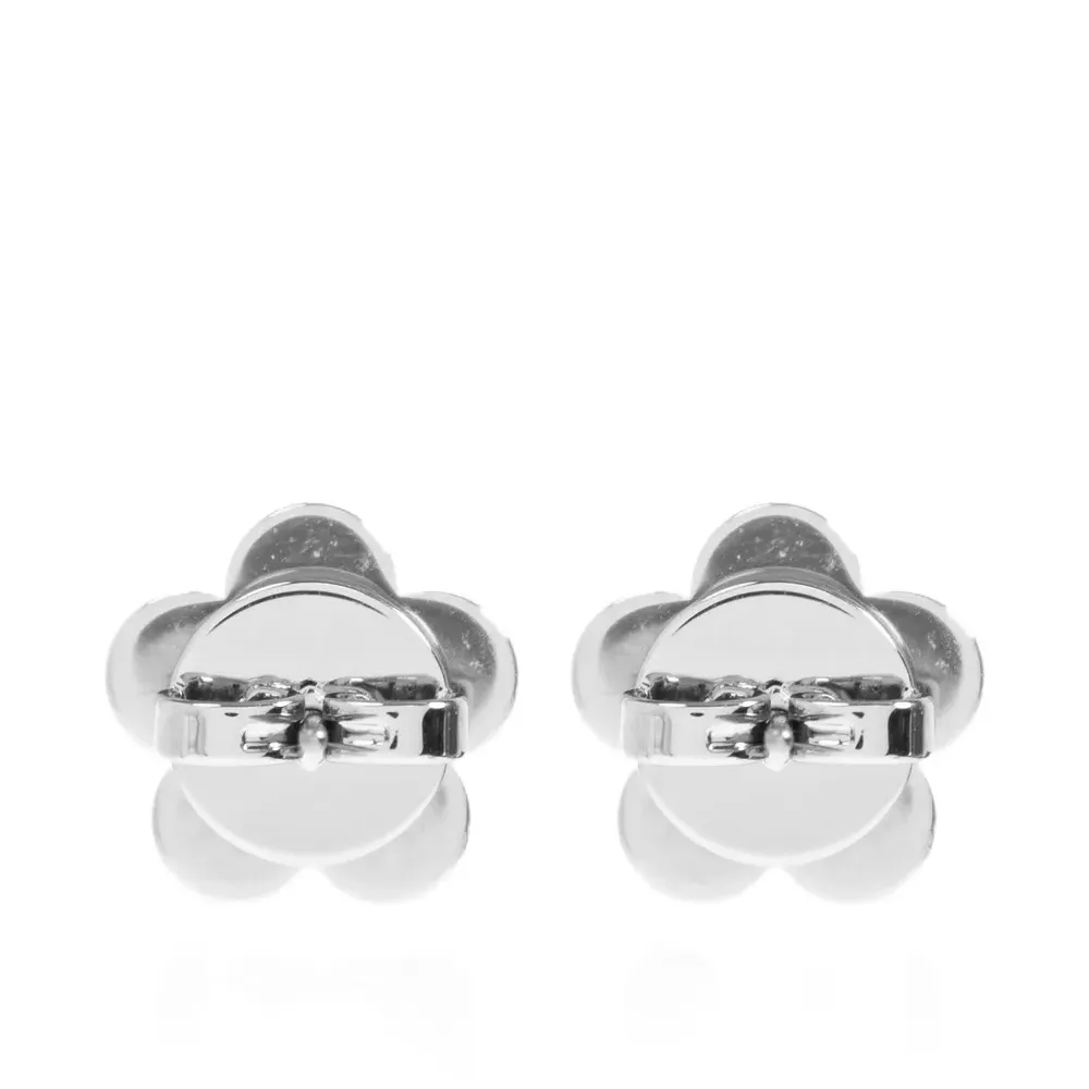 Серьги с логотипом в виде цветка