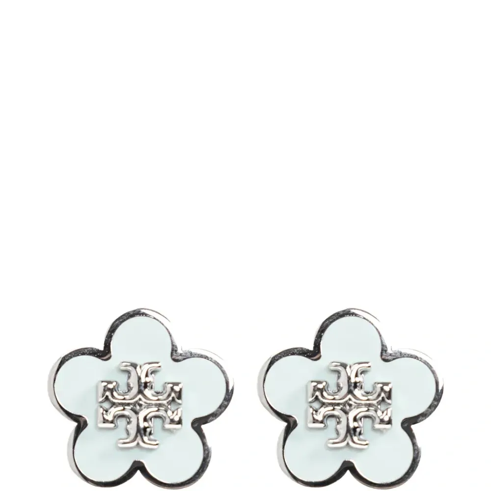 Серьги с логотипом в виде цветка