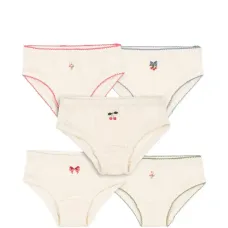 Вышитые трусы (набор из пяти штук)