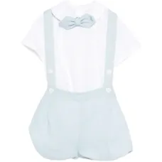 Комплект с игривым комбинезоном на лямках Комплект с игривым комбинезоном на лямках