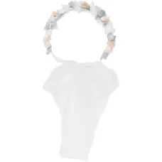 Фата с цветочным узором