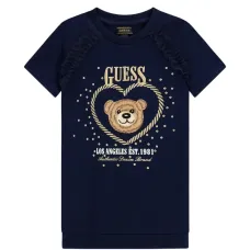 Платье-футболка с принтом медведя Платье-футболка с принтом медведя