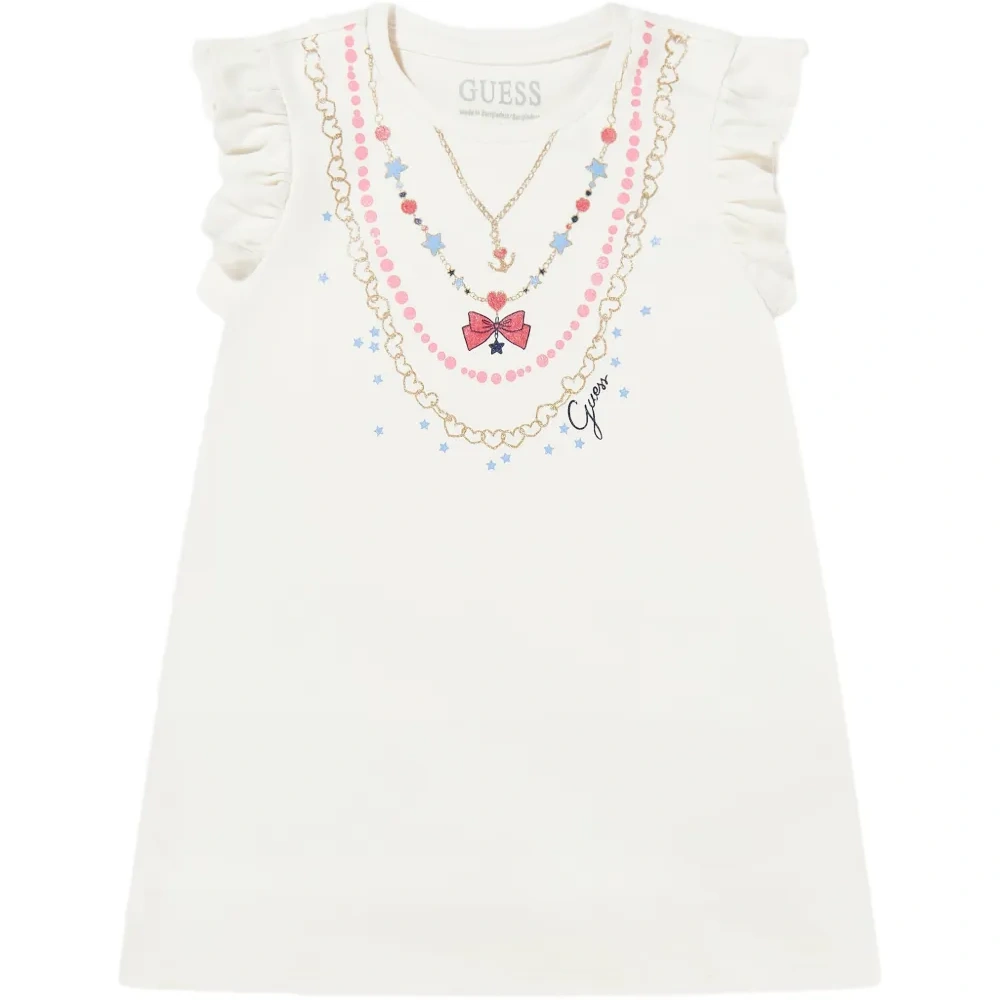 Платье с принтом в виде ожерелья