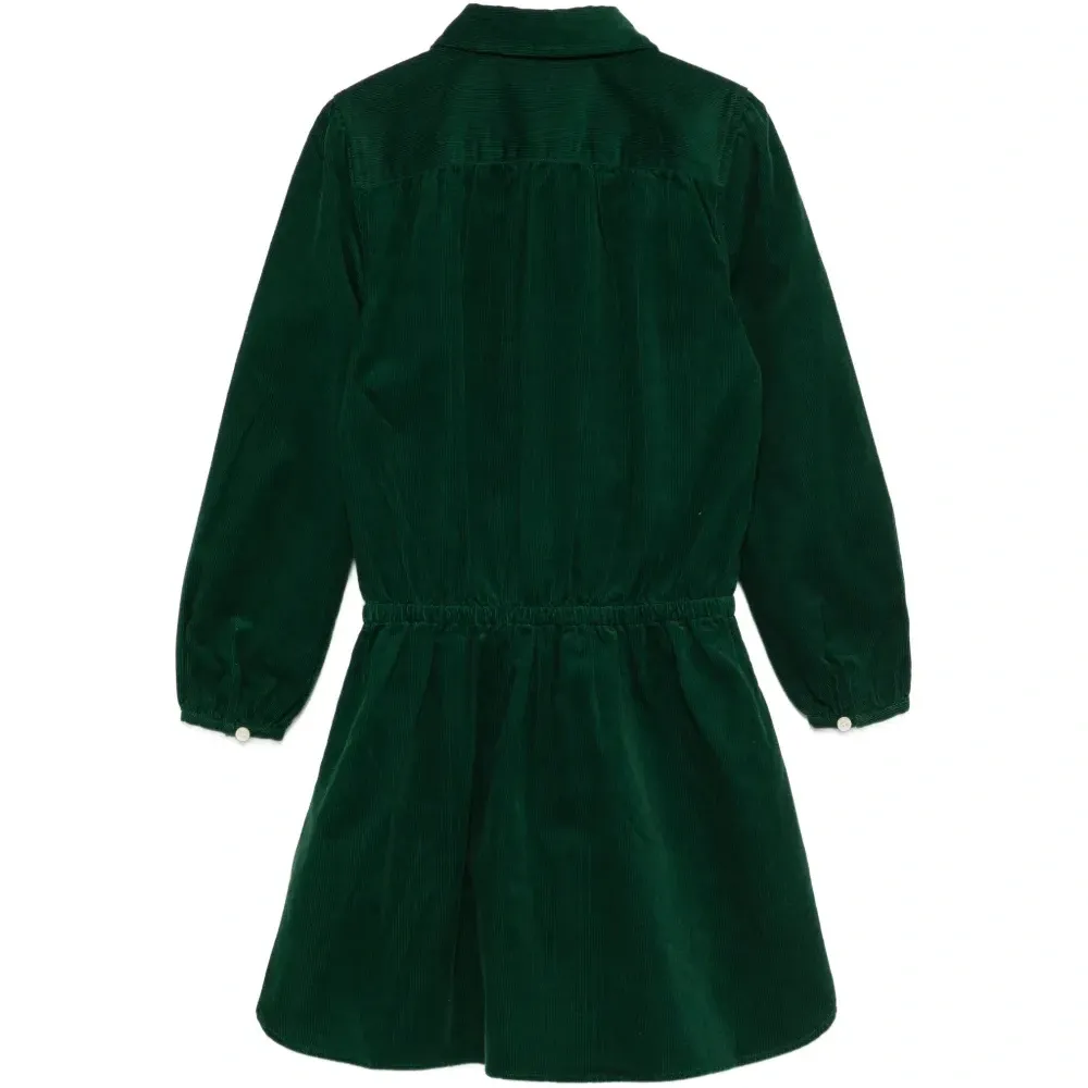 Вельветовое платье с воротником Питер Пэн