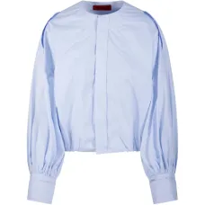 Рубашка с рукавами-баллонами