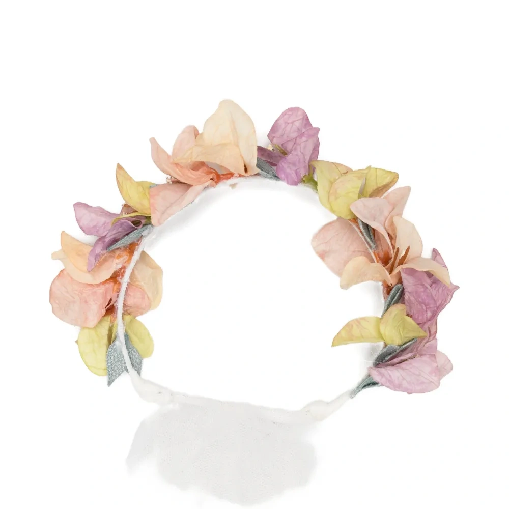 Ободок для волос с цветочной вуалью