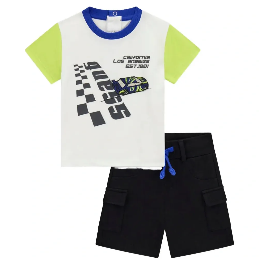 Костюм с шортами с графическим принтом