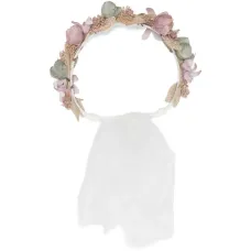 Фата с цветочным узором