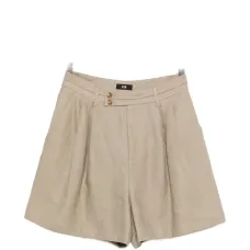 Плиссированные шорты на пуговицах