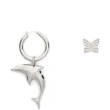 Серьги с подвеской в виде дельфина