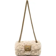 Стёганая сумка на плечо с цветочным рисунком