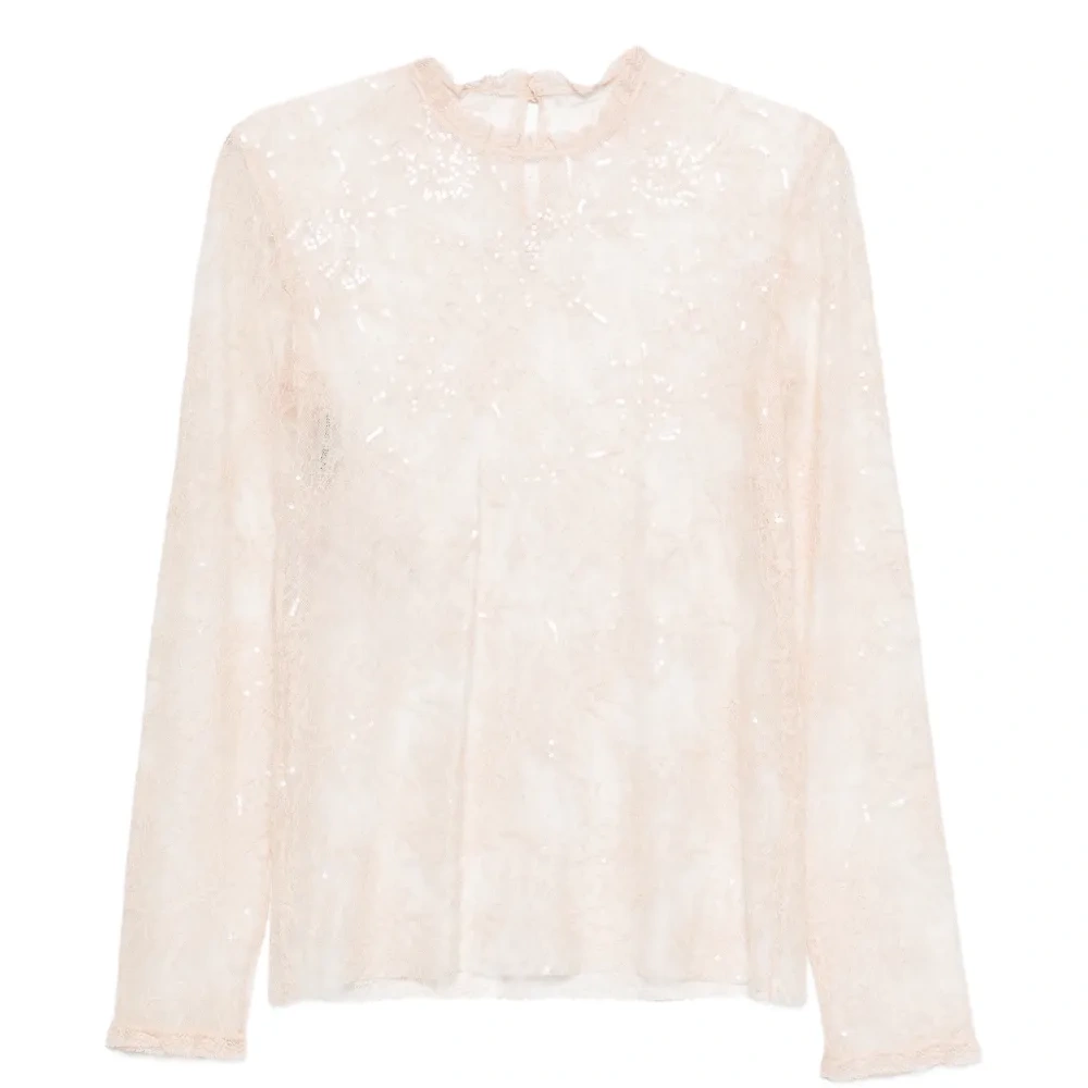 Рубашка с отделкой декором