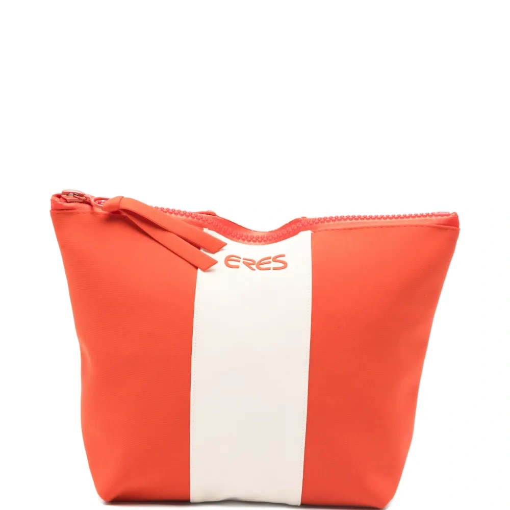 Полосатый пляжный клатч на молнии