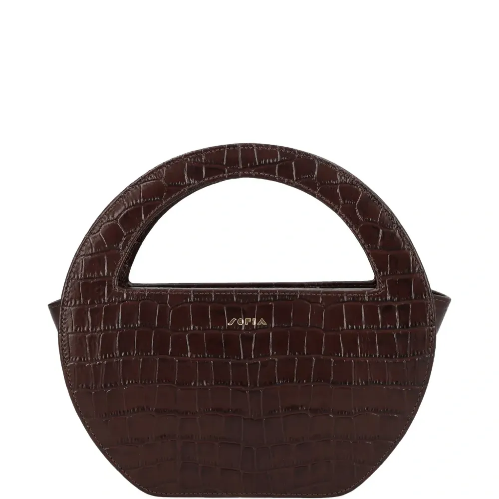 Мини-сумка-тоут Edda с тиснением