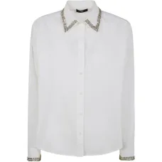 Рубашка с украшенным воротником